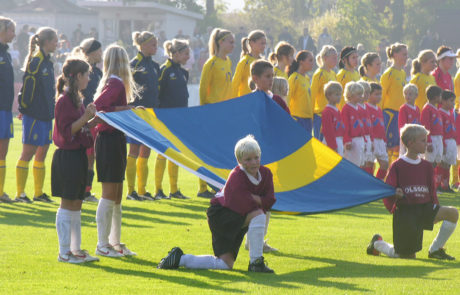 Bergkvara AIF - Landskampen på Hagaborg, oktober 2005. Sverige - Tyskland.