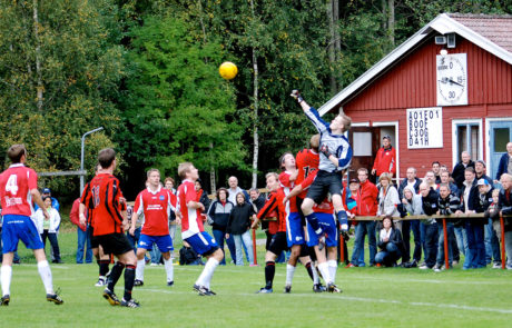 Bergkvara AIF - Seriesegern division 5, 2008. Martin Johansson, kung i luften.